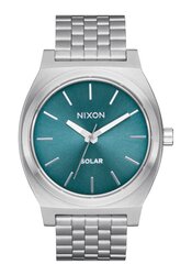 Nixon Time Teller Solar Silver / Dusty Blue Sunray