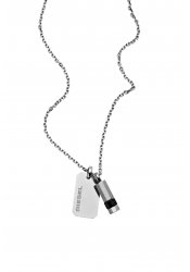 Diesel Herrenkette Double Pendant
