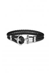 Paul Hewitt Ankerarmband Phreps Silber Schwarz