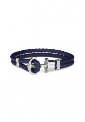 Paul Hewitt Ankerarmband Phreps Silber Marineblau