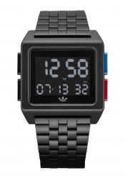 Adidas Archive All Black / Blue / Red Armbanduhr