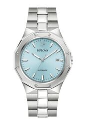 Bulova Octagon Automatikuhr Eisblau