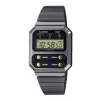 Digitaluhr Vintage Edgy Schwarz