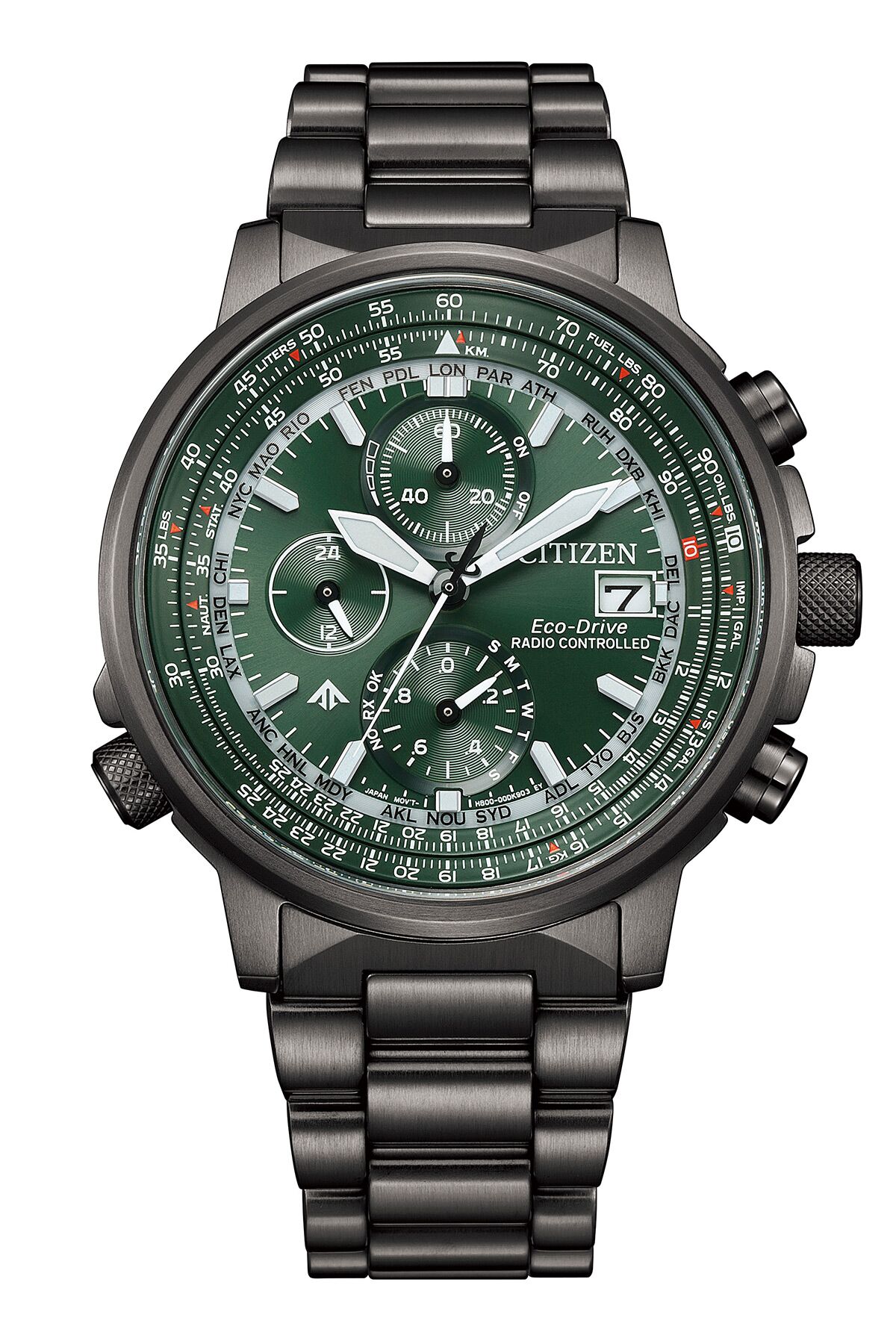 Promaster Sky Pilot Herrenuhr schwarz / grün