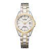 Eco-Drive Funkuhr Damenuhr Bicolor
