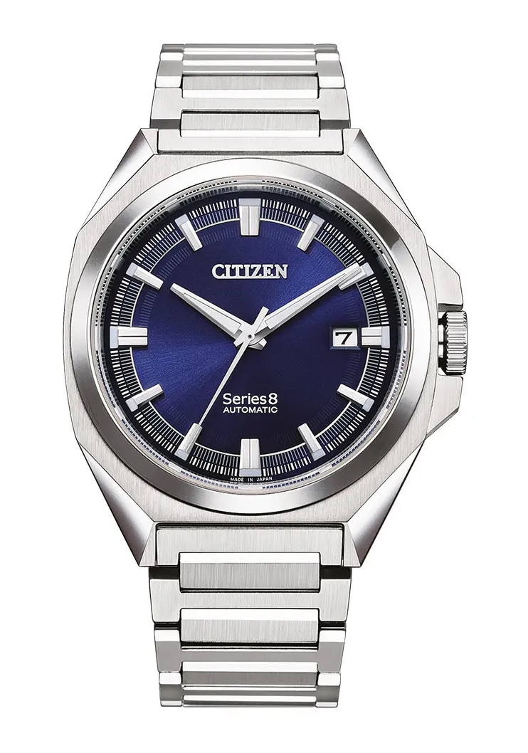 Series 8 Automatikuhr blau