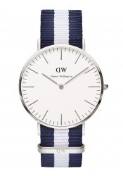 Daniel Wellington Glasgow Silver Herrenuhr 40mm