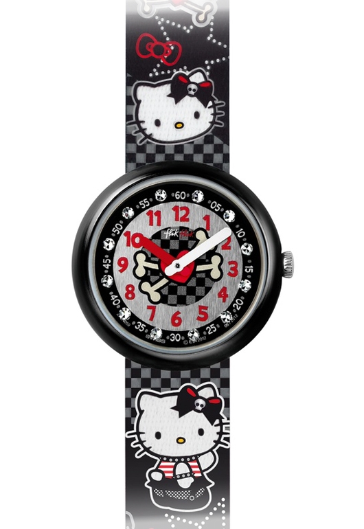 Flik Flak Hello Kitty Gothic Kinderuhr ArtNr FLN059 nur 35€