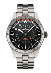 Fortis Flieger F-43 Triple GMT Black/Orange