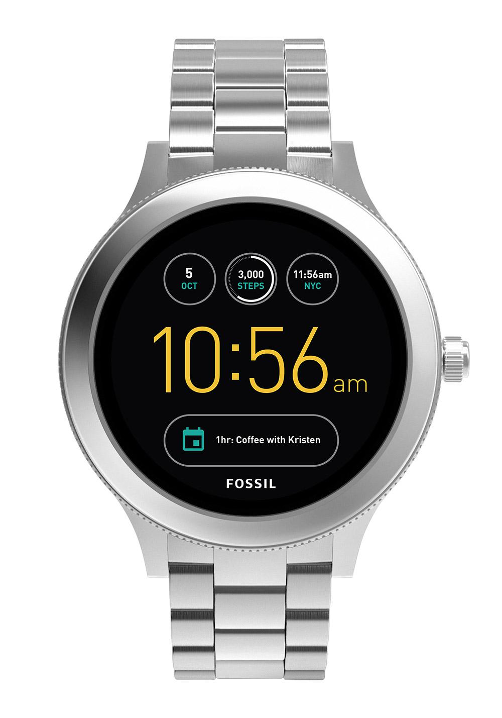 fossil ftw6003 women's smartwatch q venture silver