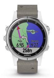 Garmin Fenix 5S Plus Sapphire Weiß GPS Multisport Smartwatch