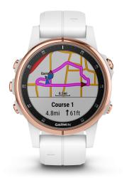 Garmin Fenix 5S Plus Sapphire Weiß GPS Multisport Smartwatch
