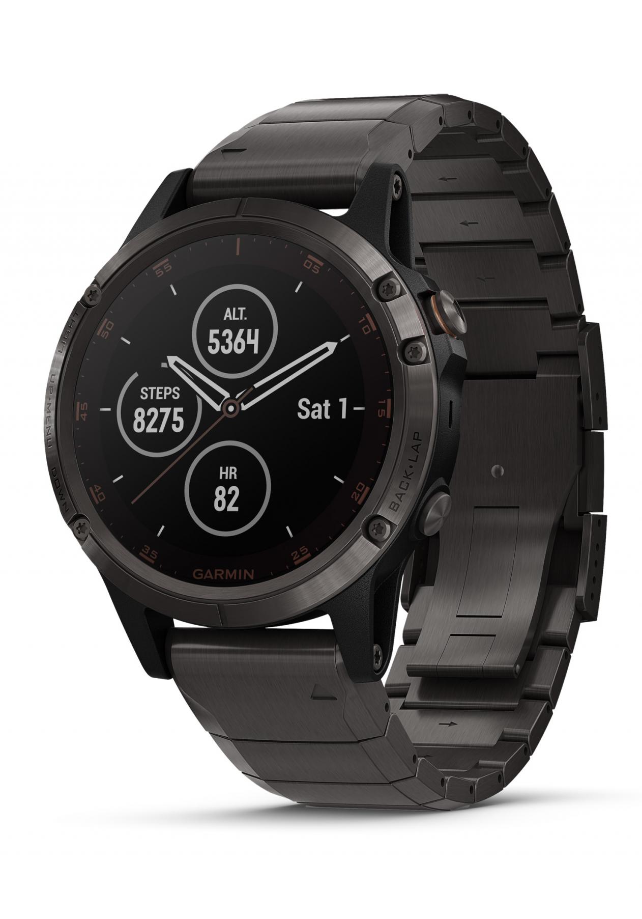 fenix 5 plus sapphire titanium multisport gps watch