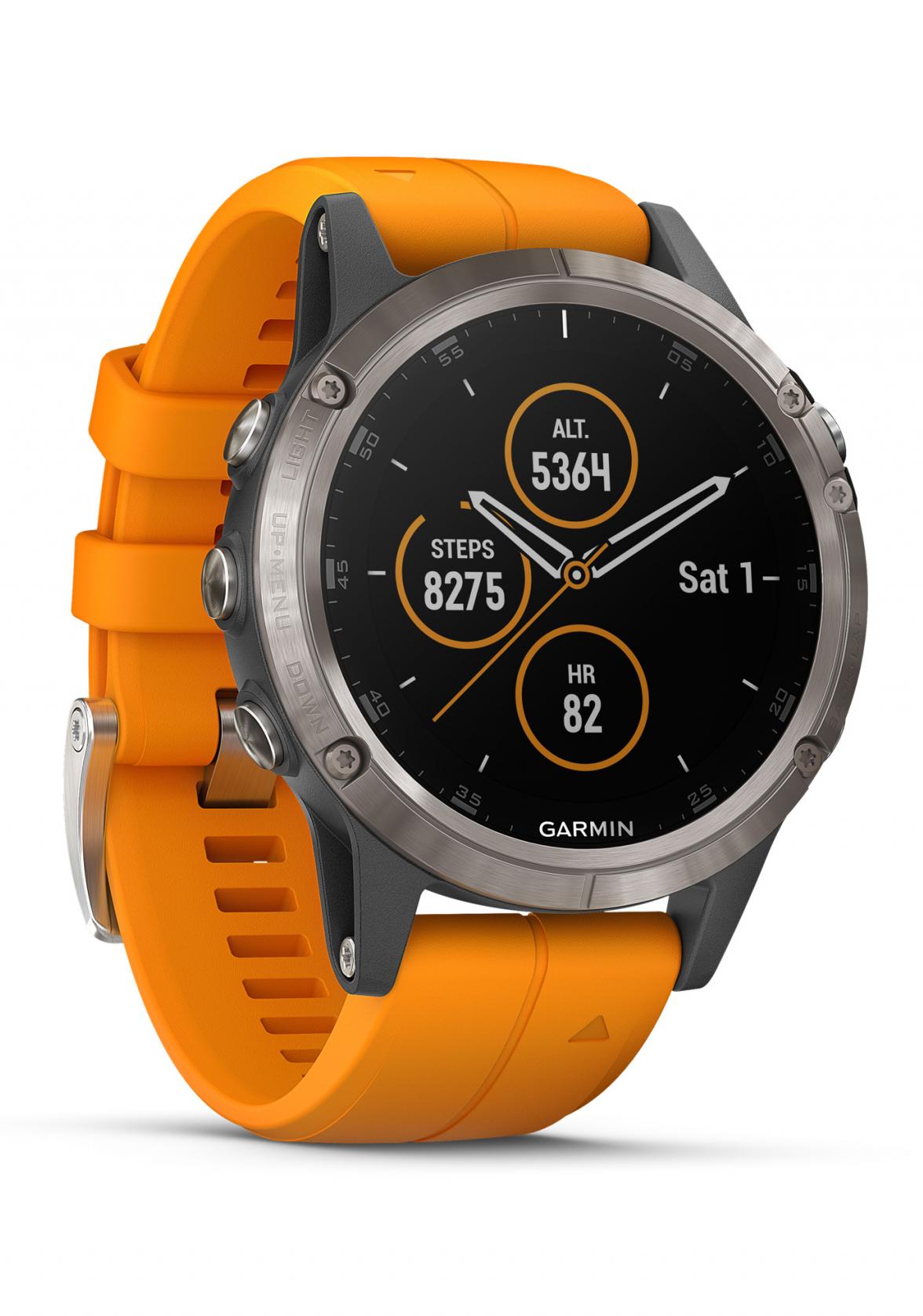fenix 5 plus sapphire titanium multisport gps watch
