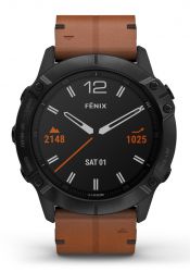 Garmin Fenix 6X Sapphire Schwarz DLC