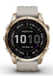 Garmin FENIX 7S Sapphire Solar Titan Beige/Cremegold