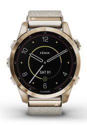 Garmin FENIX 7S Sapphire Solar Titan Creme/Cremegold