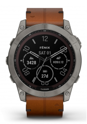 Garmin FENIX 7X Sapphire Solar Titan Schiefergrau/Titanium