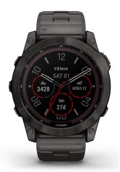 Garmin FENIX 7X Sapphire Solar Titan Schwarz/Schiefergrau DLC Titan