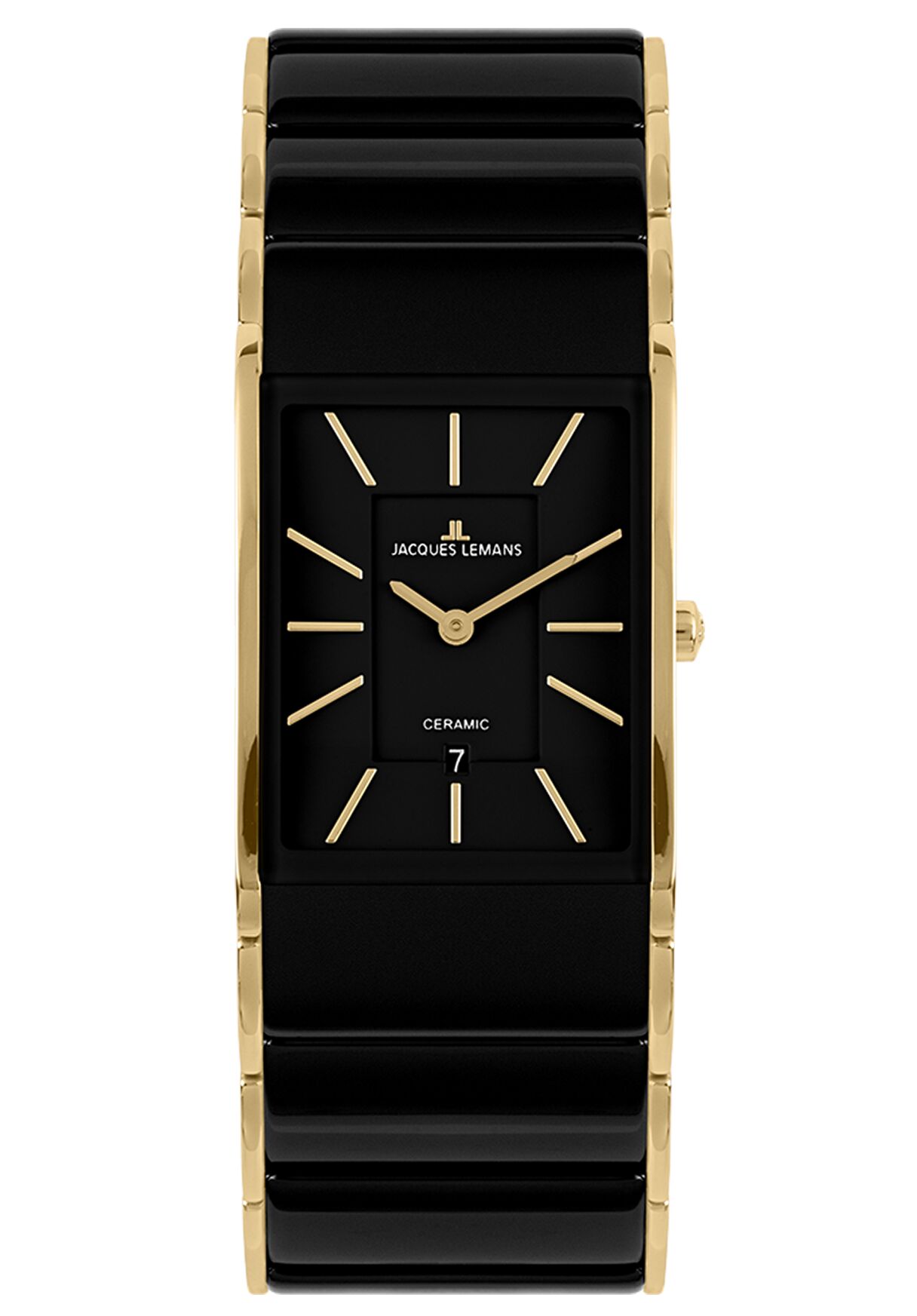 Herrenuhr Dublin HighTech Ceramic schwarz / IP-gold