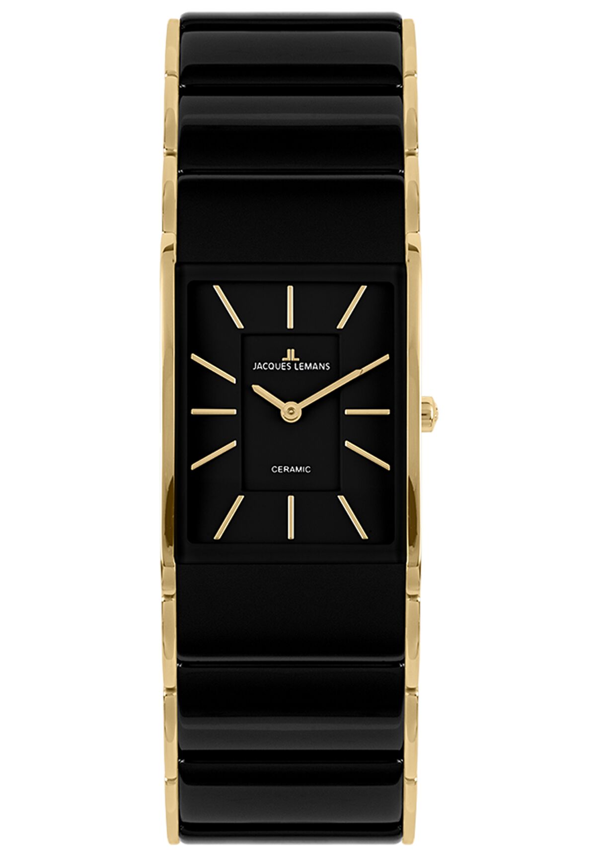 Damenuhr Dublin HighTech Ceramic schwarz / IP-gold