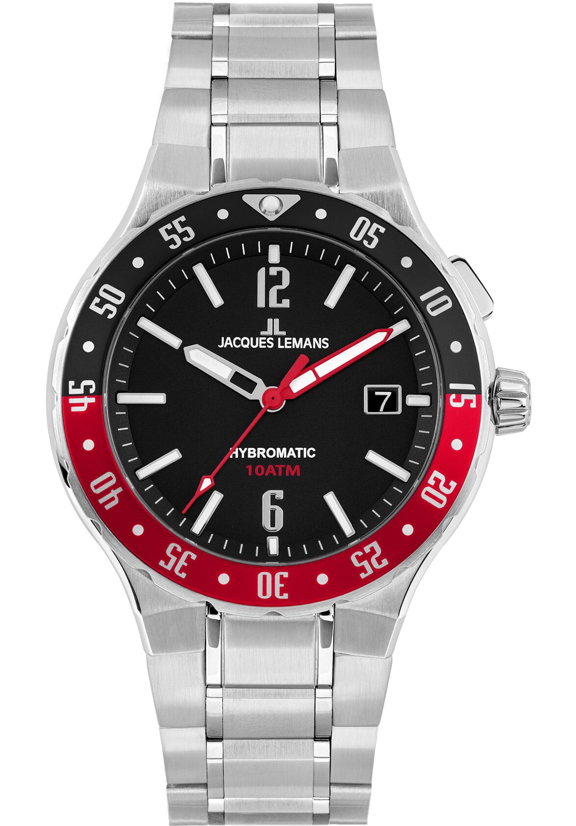 Herrenuhr Hybromatic Steel Red Black