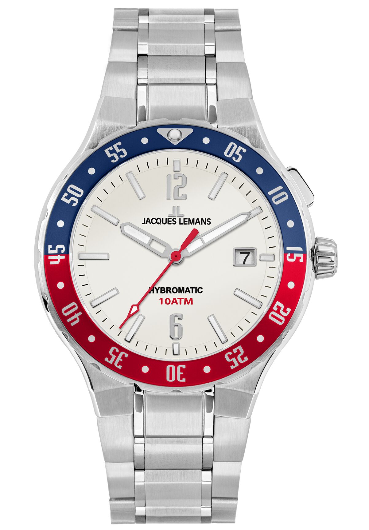 Herrenuhr Hybromatic Steel Blue Red