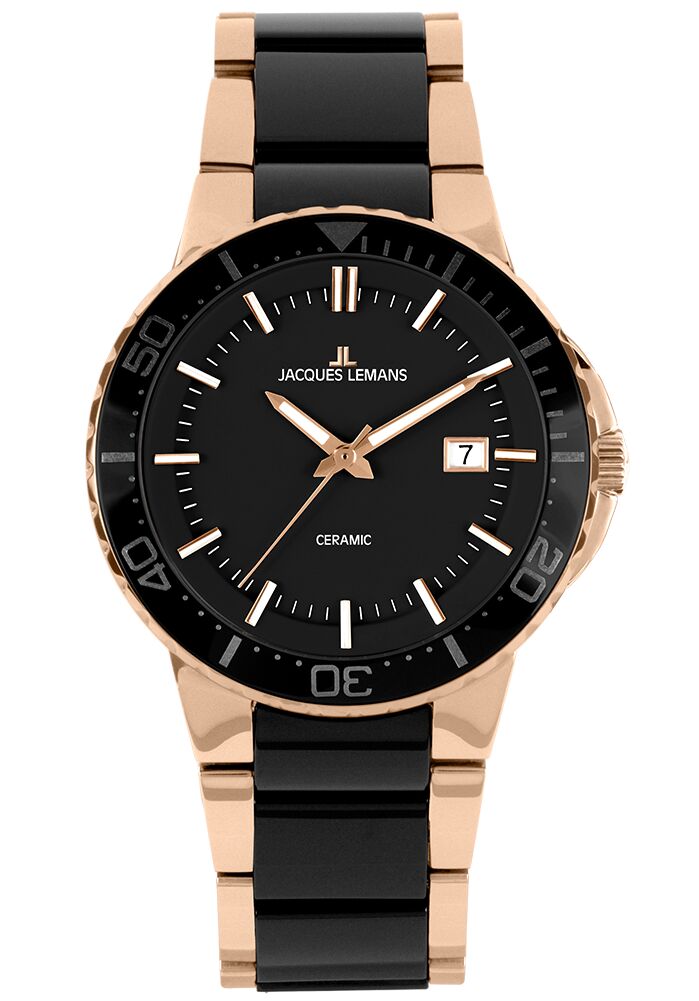 Damenuhr Colmar HighTech Ceramic schwarz / IP-rose