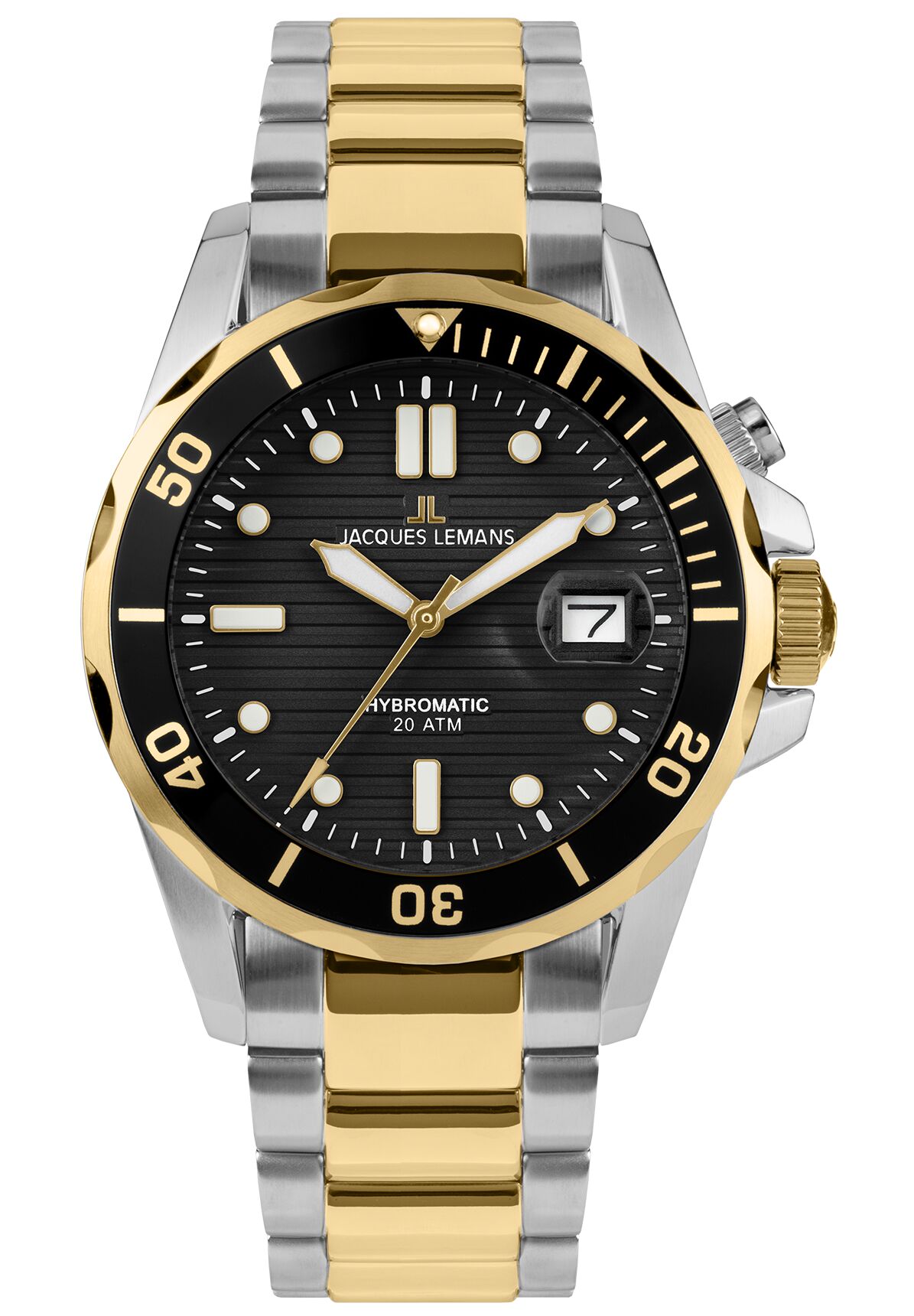 Herrenuhr Diver Hybromatic Lupenglas / IP-gold Herrenuhr Diver Hybromatic Lupenglas / IP-gold