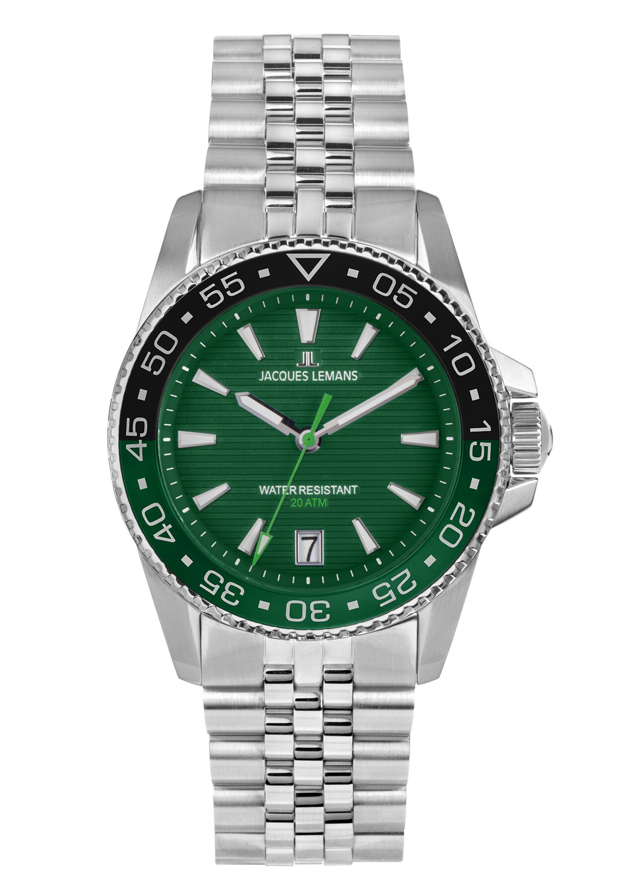 Herrenuhr Liverpool Diver 20 bar green
