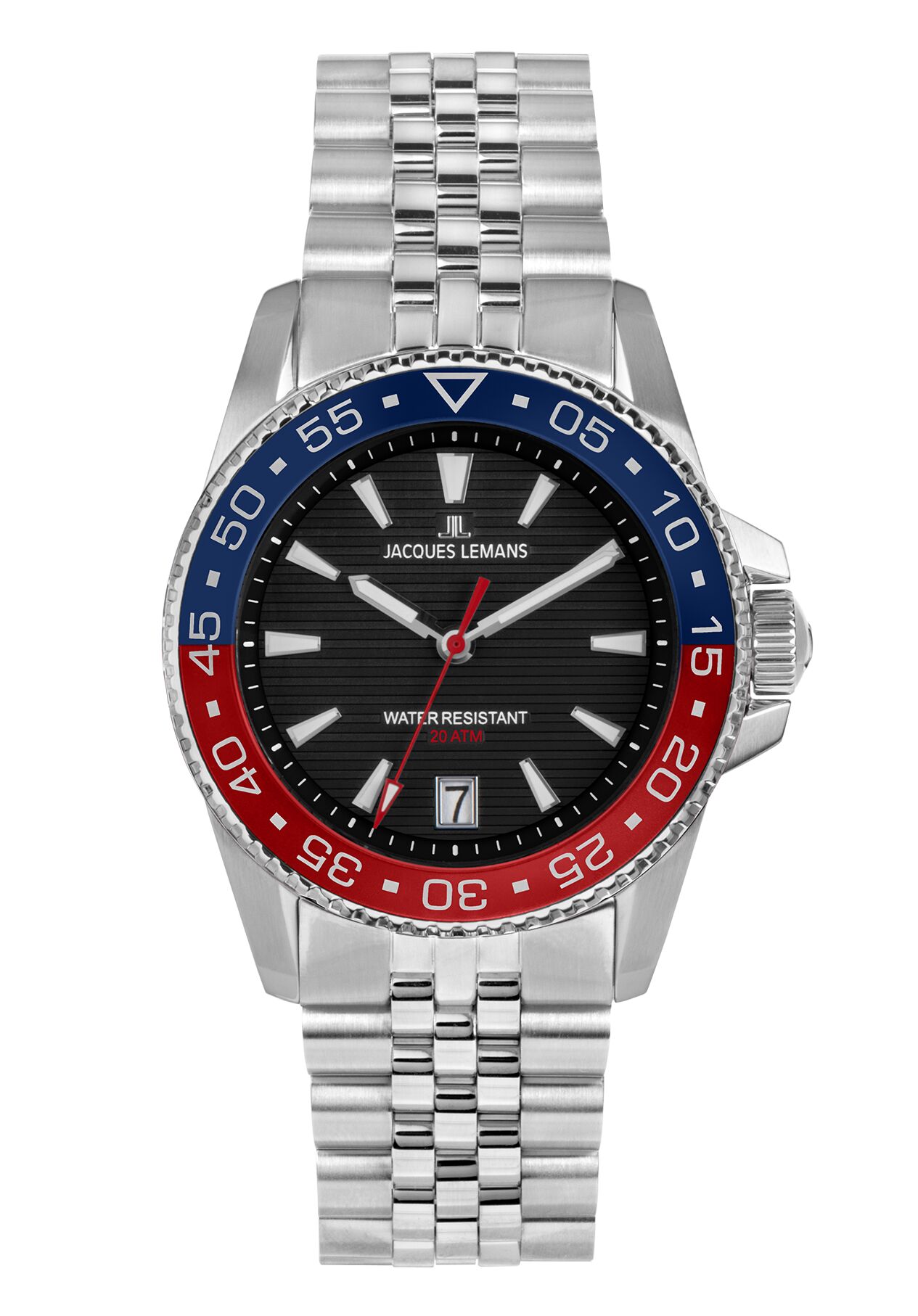 Liverpool Diver Herrenuhr blau-rot 20 bar