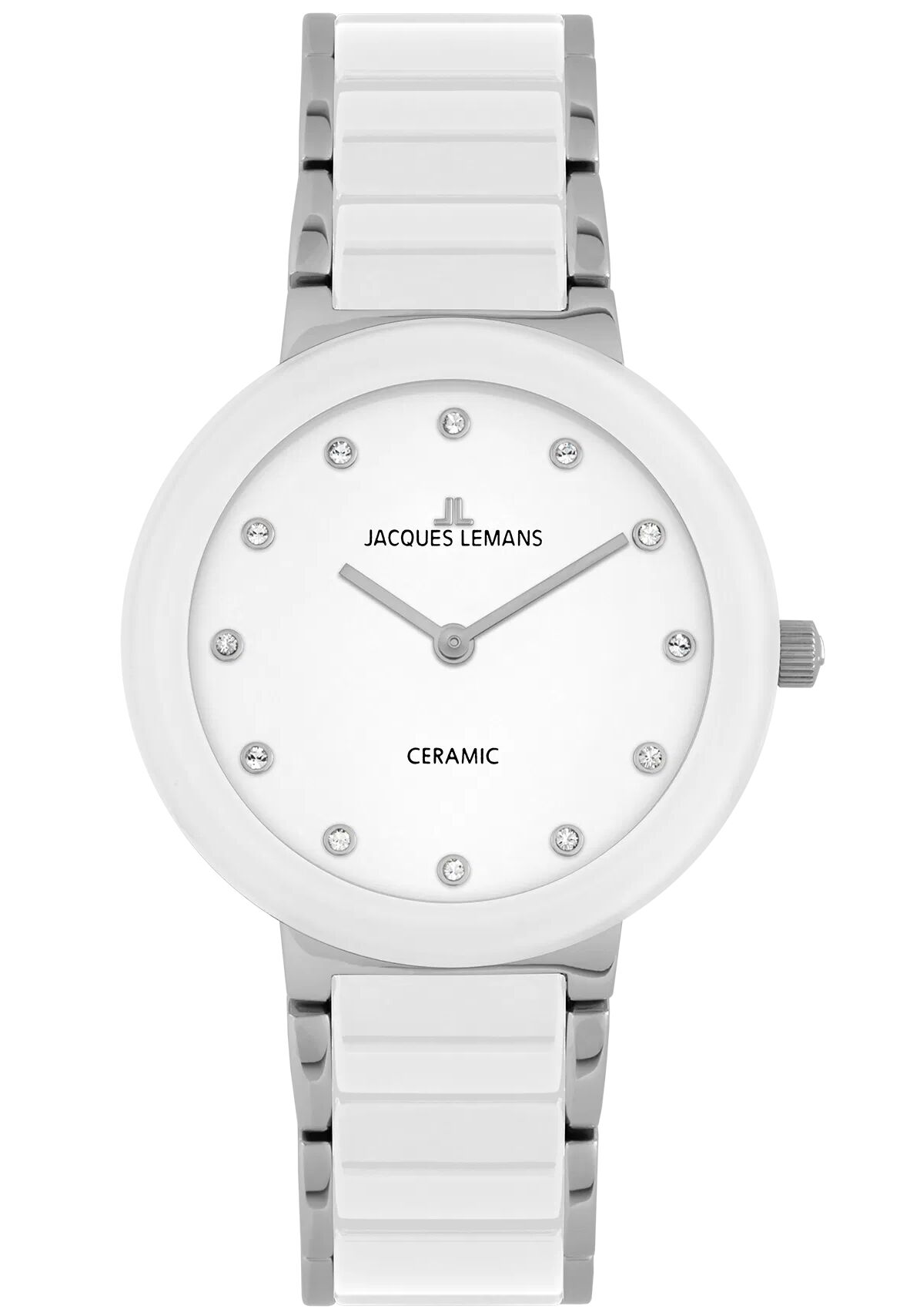 Damenuhr Monaco Special Edition HighTech Ceramic weiß / Kristalle