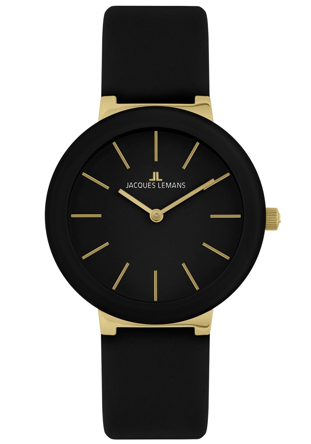 Damenuhr Monaco Special Edition HighTech Ceramic schwarz / IP-gold / Lederband