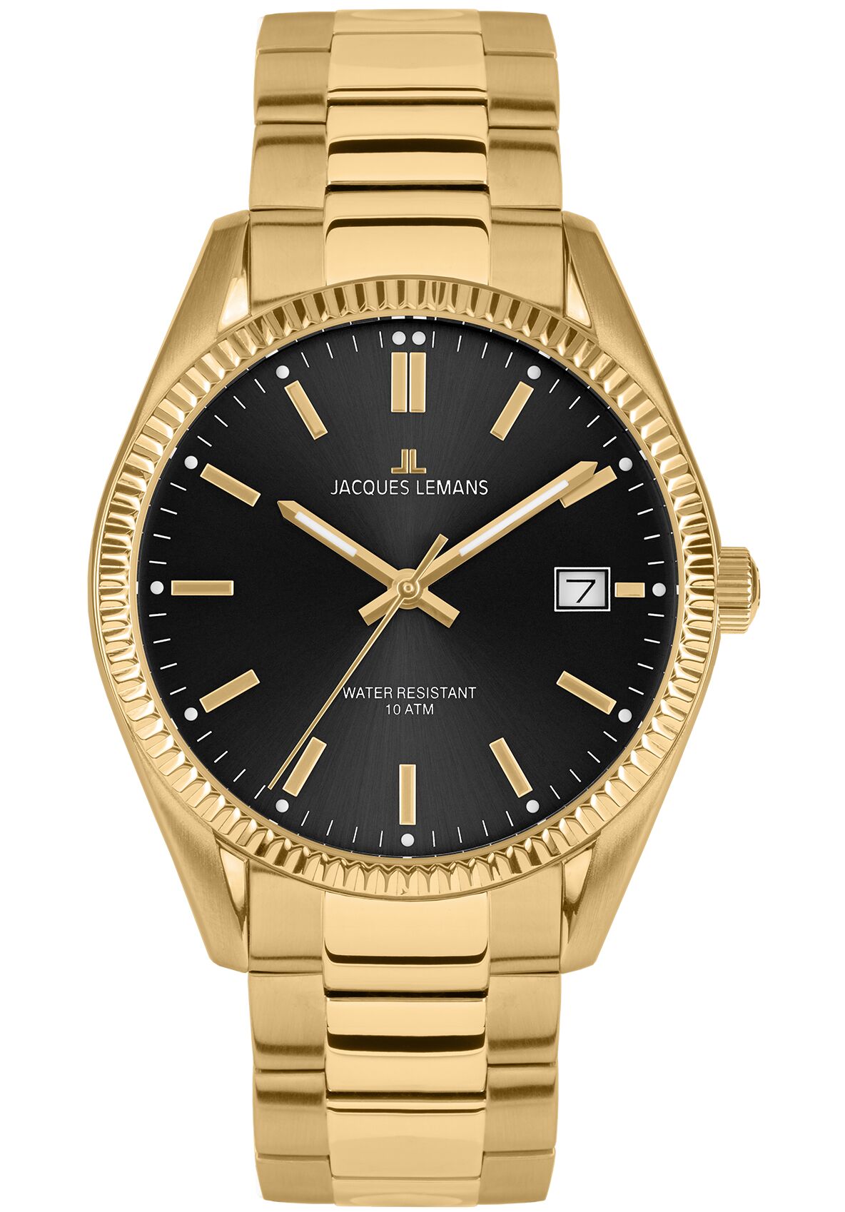 Herrenuhr Derby Jubiläumsmodell 50 Jahre JACQUES LEMANS / IP-gold
