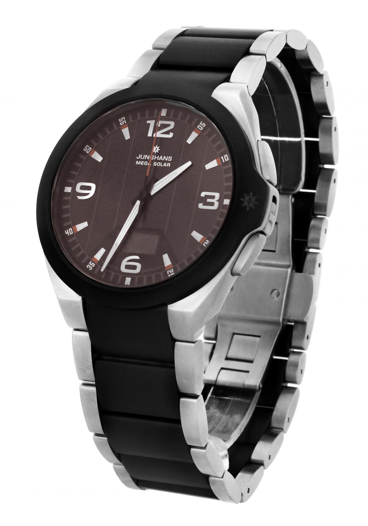 JUNGHANS Herren Uhr Spektrum Mega Solar - Funk-Solaruhr Made In Germany