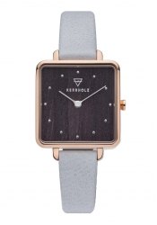 Kerbholz Elise Gold Darkwood Damenuhr