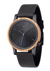 Kerbholz Herrenuhr Walter Olivenholz Schwarz