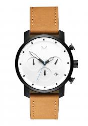 MVMT Herrenchronograph 40mm White Black Tan