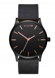 MVMT Herrenuhr Classic Black Rose Leather