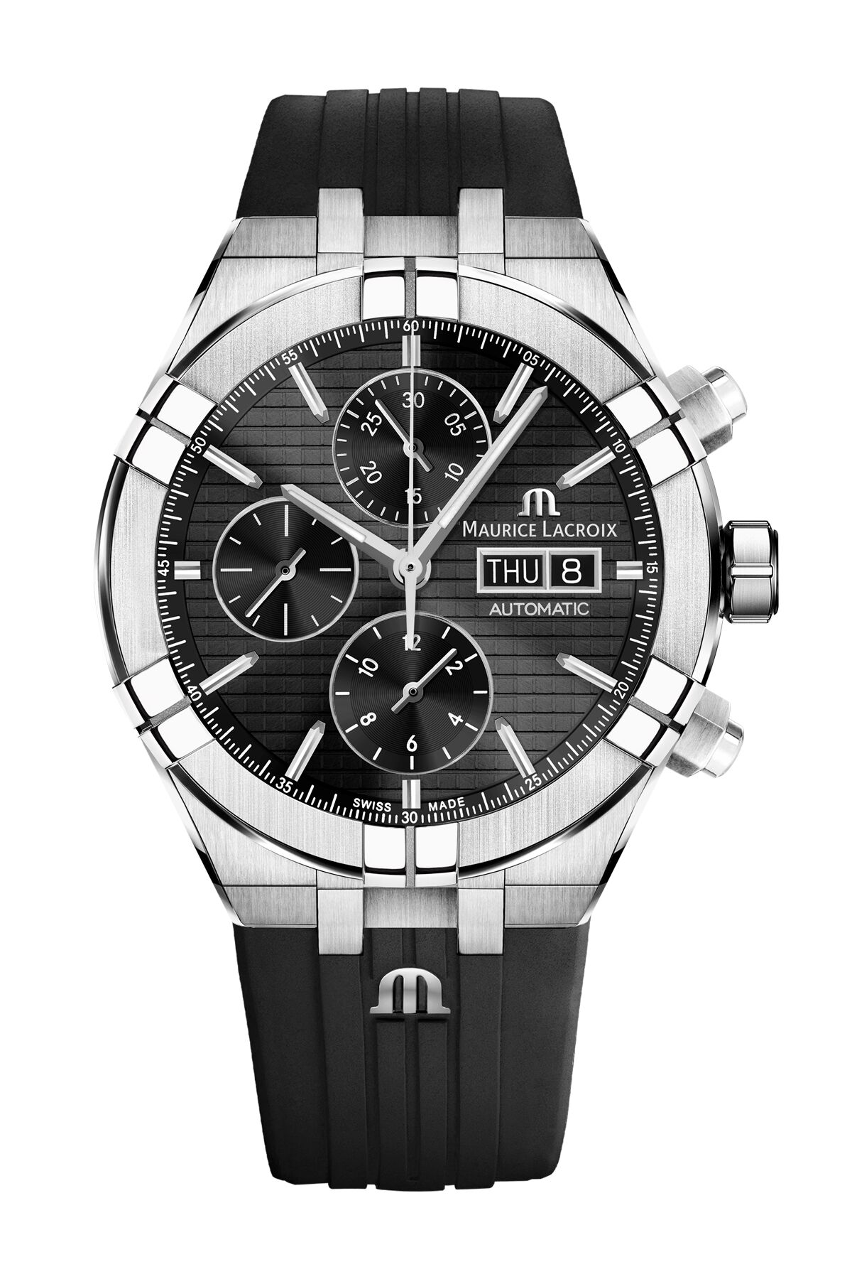 Aikon Automatik Chronograph Schwarz
