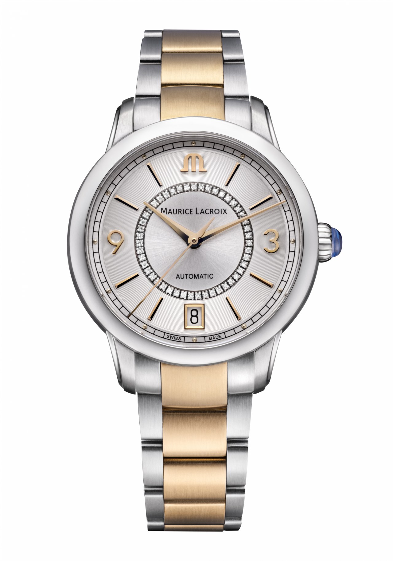 Pontos Diamant Damenuhr mit Wechselband