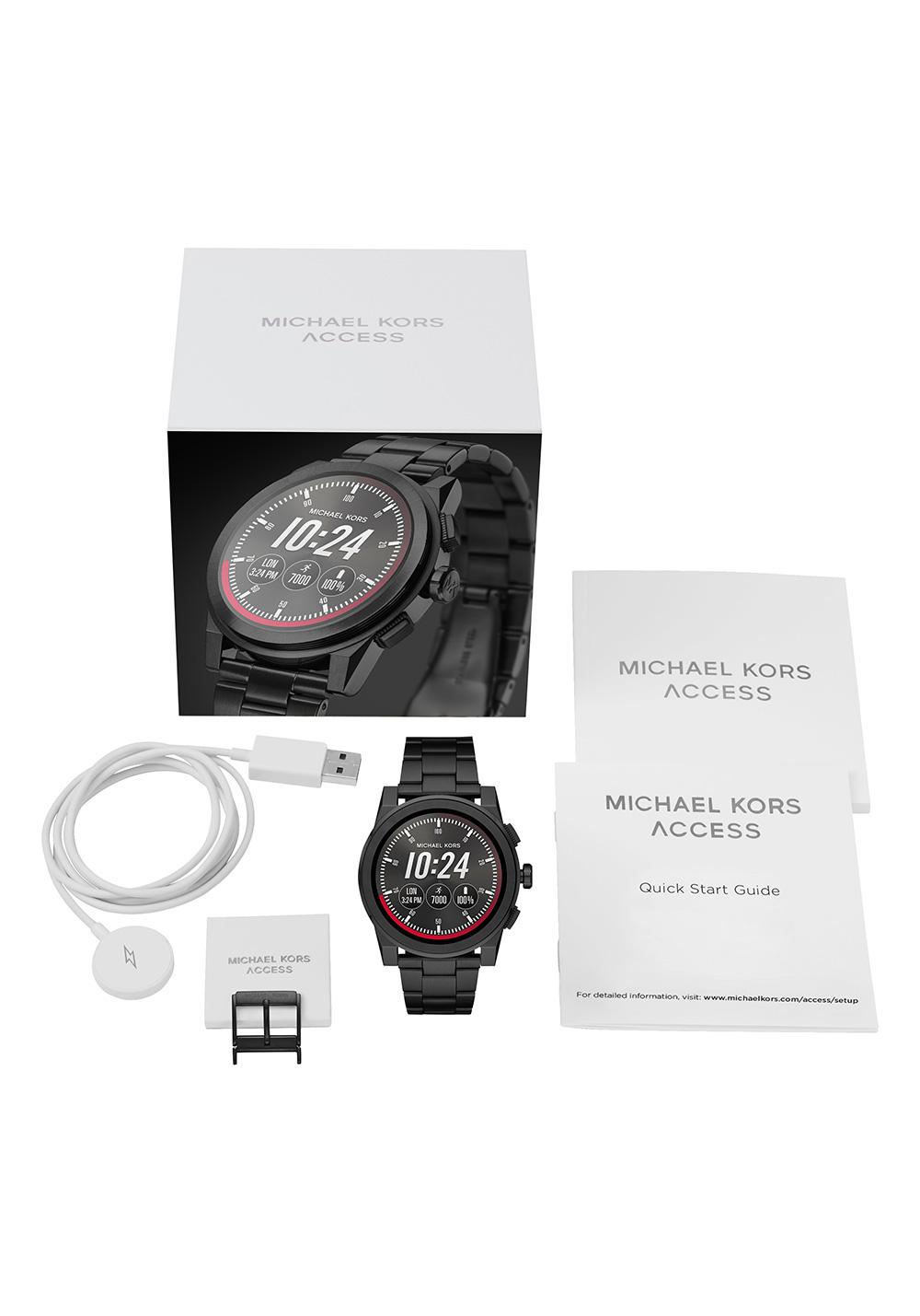 michael kors mkt5029 grayson smartwatch in black