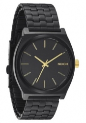 Nixon The Time Teller Matte Black/Gold Herrenuhr