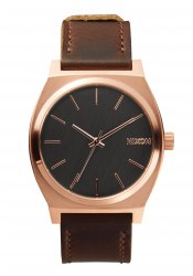 Nixon The Time Teller Rose Gold / Gunmetal / Brown