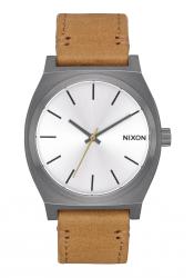 Nixon The Time Teller Gunmetal / Silver / Tan