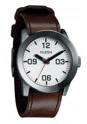 Nixon The Private Silver / Brown Herrenuhr