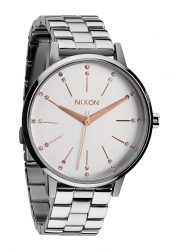 Nixon The Kensington Silver /Champagne Crystal Damenuhr