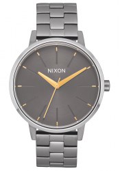 Nixon The Kensington Gunmetal / Silver / Gold