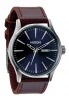 The Sentry Leather Blue / Brown