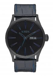Nixon The Sentry Leather Navy Gator